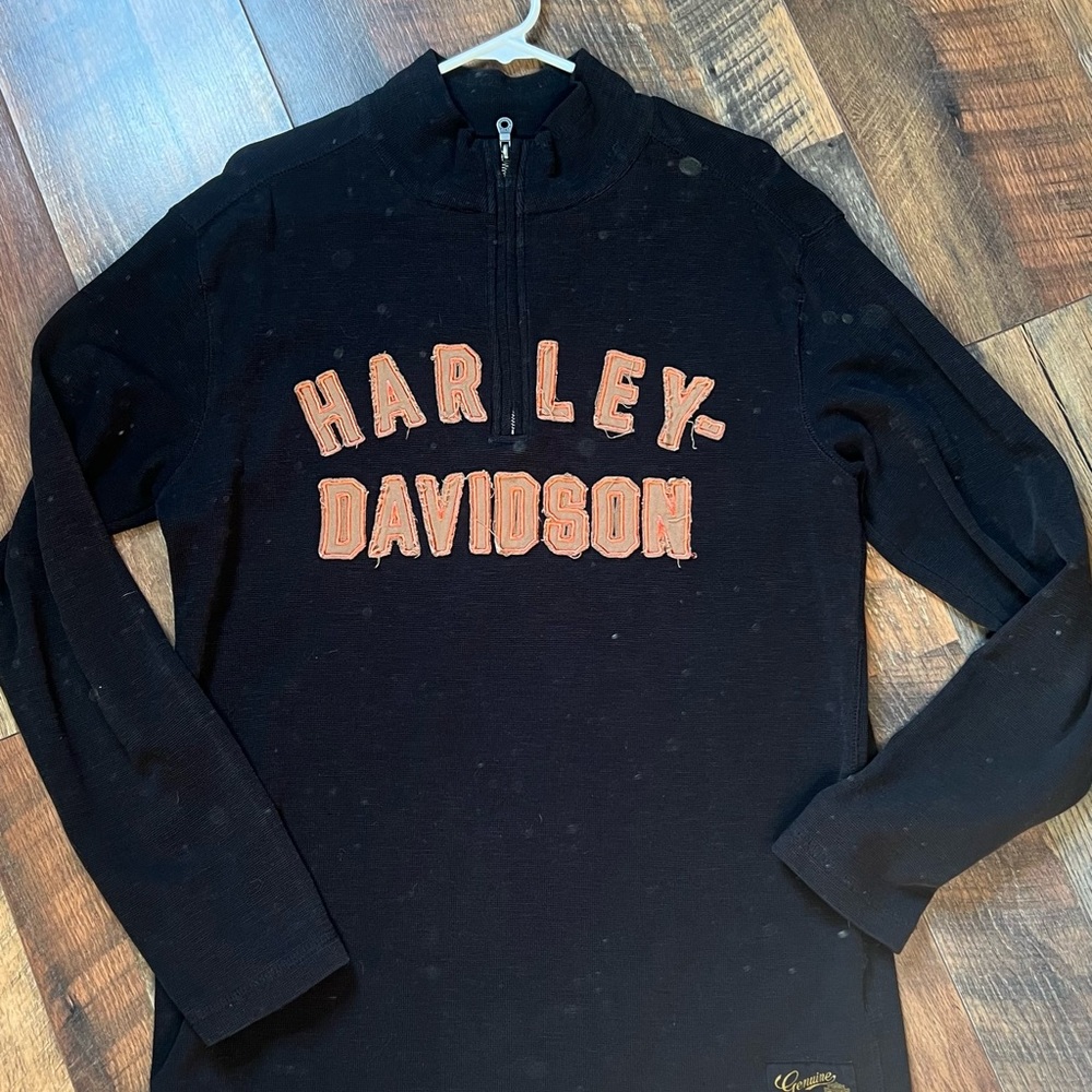 Harley-Davidson Black Shirt with Yellow Logo